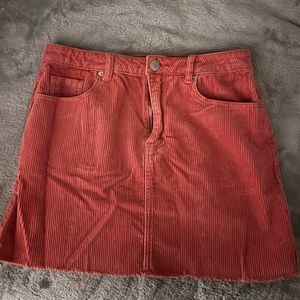 Forever 21 Pink Corduroy Skirt